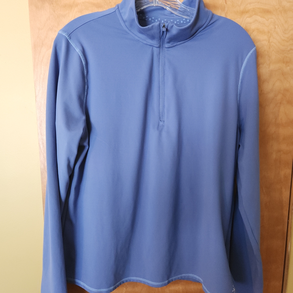 Soybu Blue Quarter-Zip Athletic Women's Top